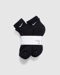 Nike Everyday Cushioned Ankle Socks 6Pk Black/White