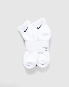 Nike Everyday Cushioned Ankle Socks 6Pk White/White