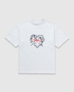 Ichpig Cherub Heart T-Shirt White Marle