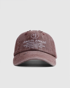 Jungles Appointment Only Distressed 6 Panel Washed Red