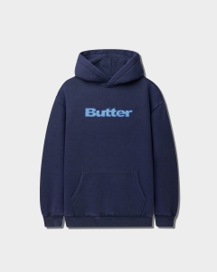 Butter Goods Nylon Logo Applique PO Hood Navy