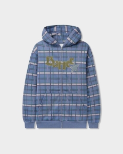 Butter Goods Edge Applique Zip Hood Plaid