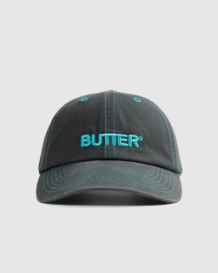 Butter Goods Rounded Logo 6 Panel Black/Teal