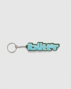 Butter Goods Warped Rubber Key Chain Green/Blue