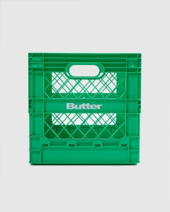 Butter Goods Collapsible Record Crate Green