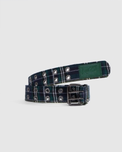 Loosey Grommet Hole Belt Plaid