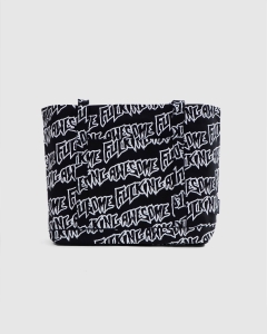 FA AOP Stamp Logo Tote Black/White