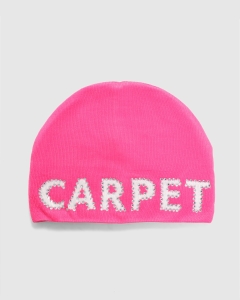 Carpet Rhinestone Beanie Pink