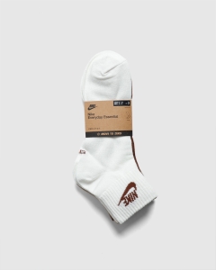 Nike NSW Everday Essential Ankle 3 Pk Socks White/Beige/Brown