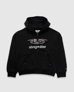 Stingwater Leopard Moses Zip Up Hood Black