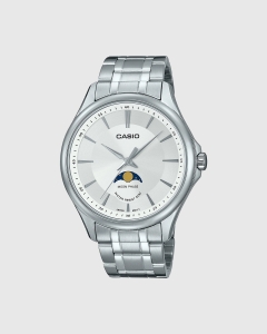 Casio Analogue Moon Phase MTPM100D-7A White