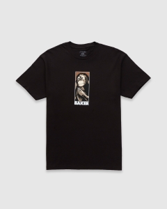 Baker Smoking Monkey T-Shirt Black