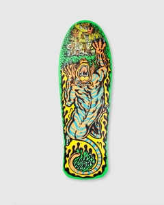 Santa Cruz Salba Tiger Reissue Deck Neon Green