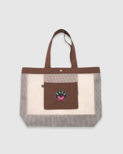 Passport Radish RPET Mesh Tote Bag Brown