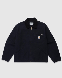Carhartt WIP OG Detroit Jacket Black/Black Aged Canvas