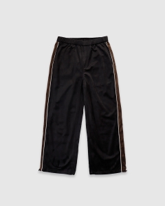 Candice Loiter Velour Track Pants Black/Brown