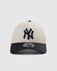 New Era 940 New York Yankees Colour Block Strapback Light Chalk/Navy