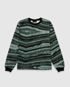 Dime Brushstroke LS T-Shirt Hunter Green