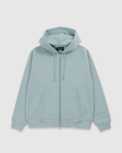 Dime Cursive Small Logo Zip Hood Grey Mist