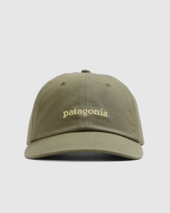 Patagonia Fitz Roy Icon Text Logo Strapback Tent Green
