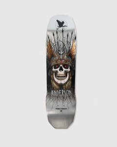 Powell Peralta Andy Anderson Heron Skull Deck Silver Foil