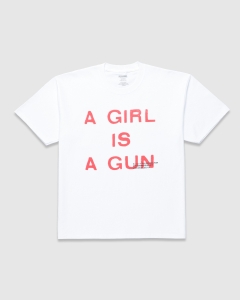 Pleasures Now Girl is a Gun T-Shirt White