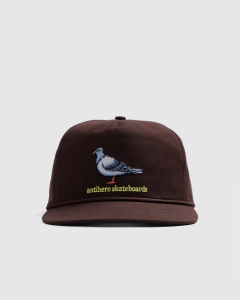 Antihero Lil Pigeon Snapback Dark Brown/Yellow