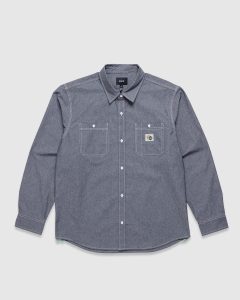 Huf Total Eclipse Chambray LS Shirt Black