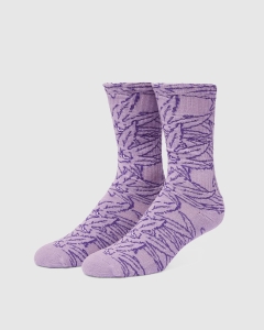Huf Green Buddy Pattern Sock Purple