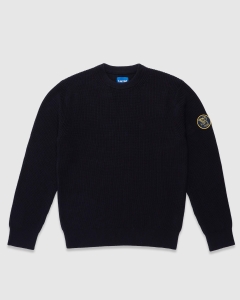 Larriet Monk Knit Sweater Navy