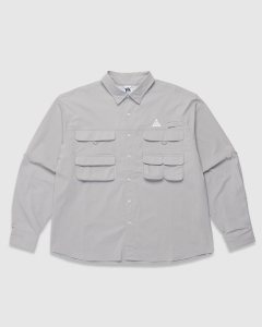 Nike ACG Dri FIT Orb Weaver LS Shirt College Grey/Football Grey/Summit White