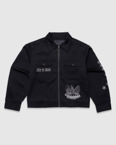 Jungles Life Is Magic Trucker Jacket Black