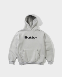 Butter Goods Satin Logo Applique PO Hood Cement