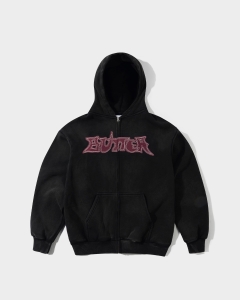Butter Goods Encounter Zip Hood Washed Black