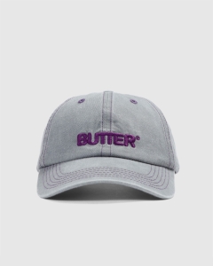 Butter Goods Rounded Logo 6 Panel Washed Grey