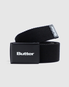 Butter Goods Logo Woven Belt Black