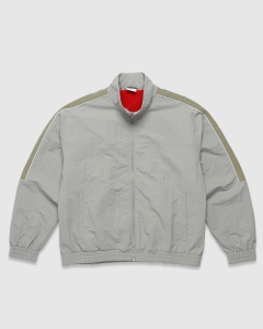 Candice Nylon Track Jacket Light Grey