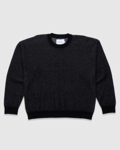 Candice Therapy Ribbed Knitted Sweater Charcoal
