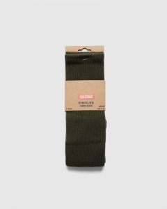 Globe Singles Crew Sock Army Green