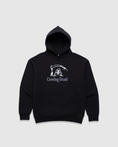 Crawling Death Reaper Logo Heavyweight PO Hood Black