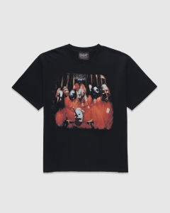 Pleasures Now x Slipknot Self Titled Heavyweight T-Shirt Black