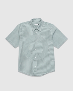 Pop Trading O Gingham SS Shirt Green/White