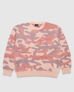 Dime Camo Chenille Knit Blush