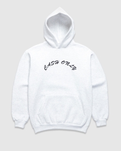 Cash Only Logo PO Hood Ash