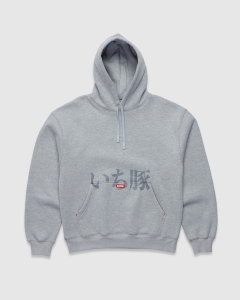 Ichpig Origins Pullcord PO Hood Grey Marle/Red