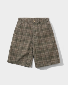 Butter Goods Work Shorts Washed Plaid