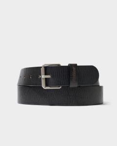 Butter Goods Distressed Leather Belt Black
