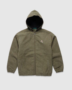 Walker Canvas Zip Hood Olive