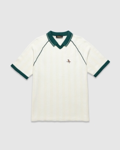 Walker Gold Label Jacquard Knit SS Polo Ivory