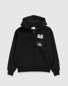Pearls Crown Zip Hood Black